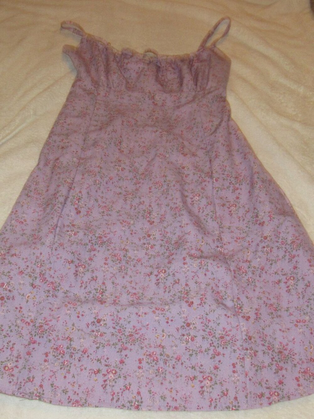 John Galt Brandy Melville Purple Floral Dress  One Size USED